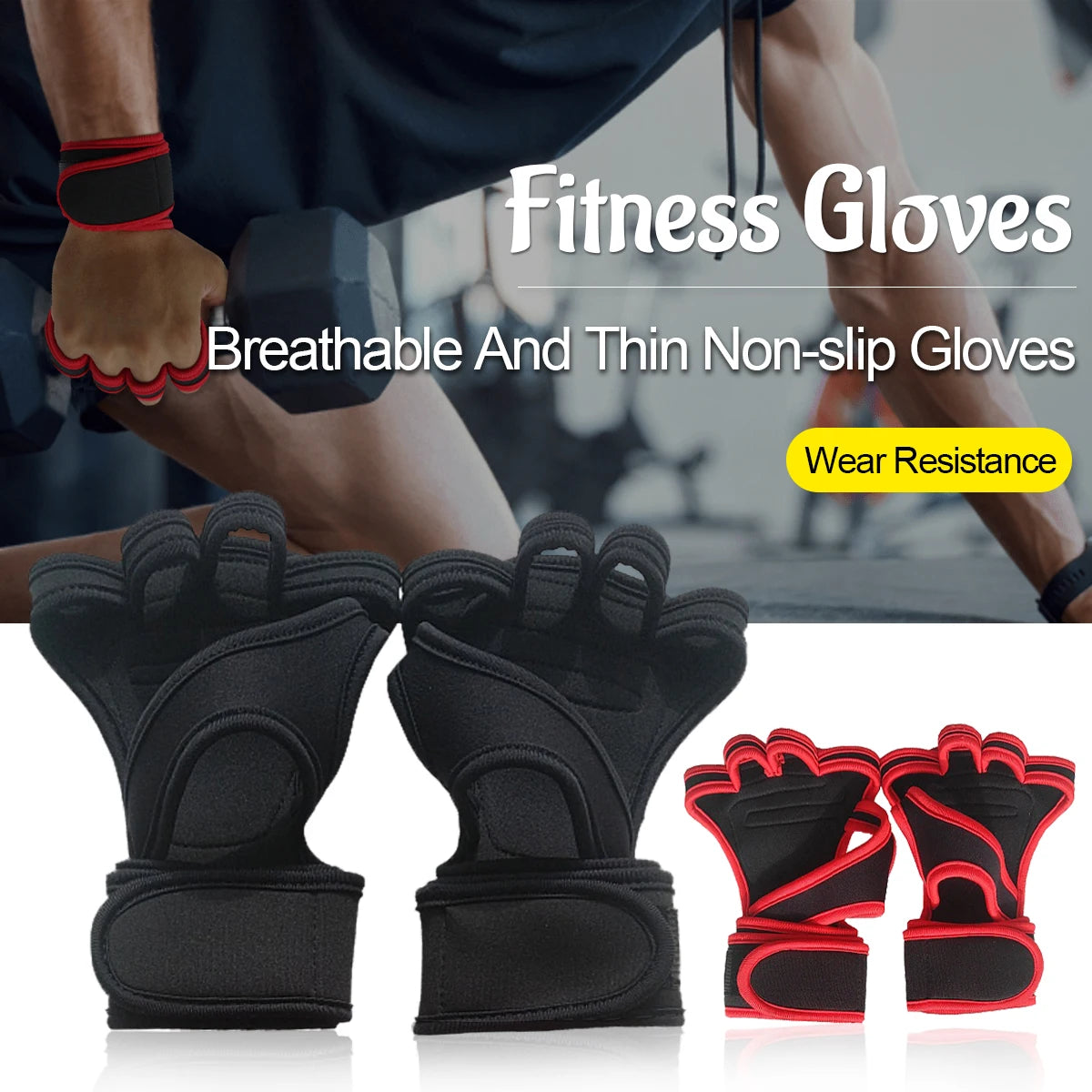 Premium Workout Gloves with Wrist Support